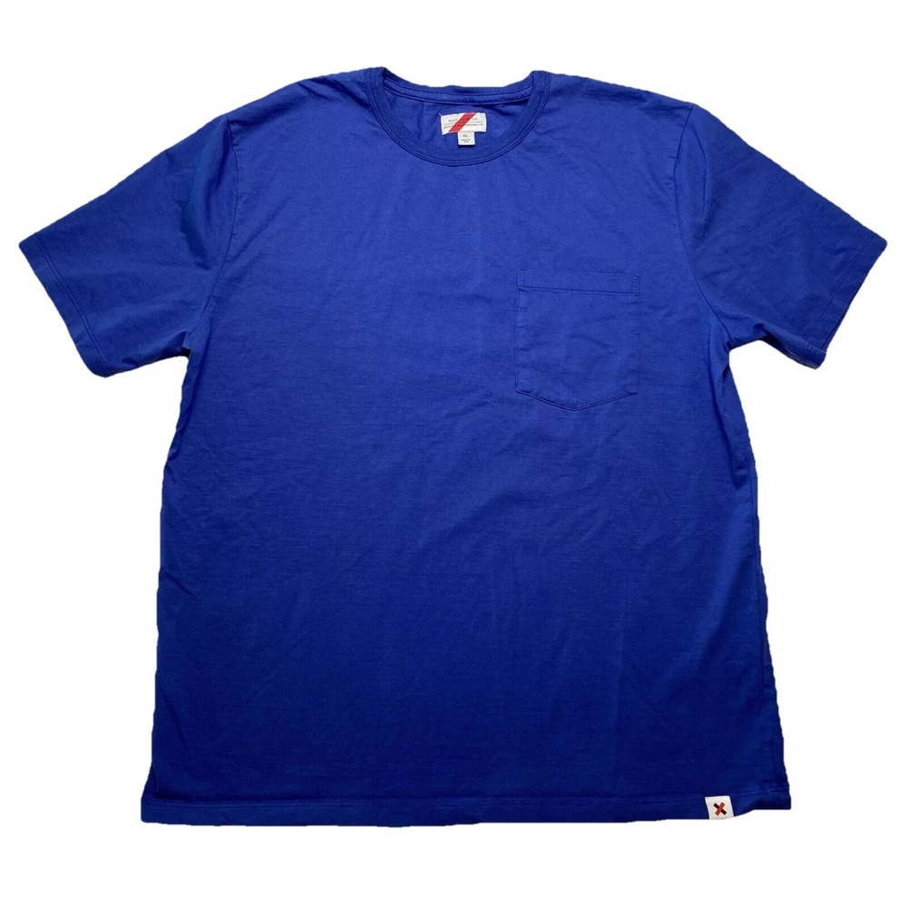 Best Made Co Shirt Men's XL Blue Short Sleeve Pocket Tee  100% Cotton USA